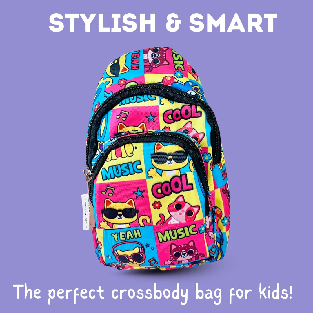 PACK OF 10 | The Cat Print Crossbody Bag for Kids -229 per pc- (Prepaid Only) - Image 2