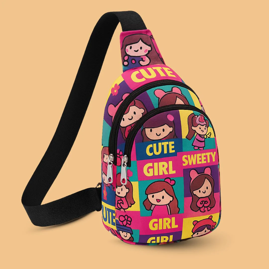 PACK OF 10 | The Girl Print Crossbody Bag for Kids -229 per pc- (Prepaid Only) - Image 4