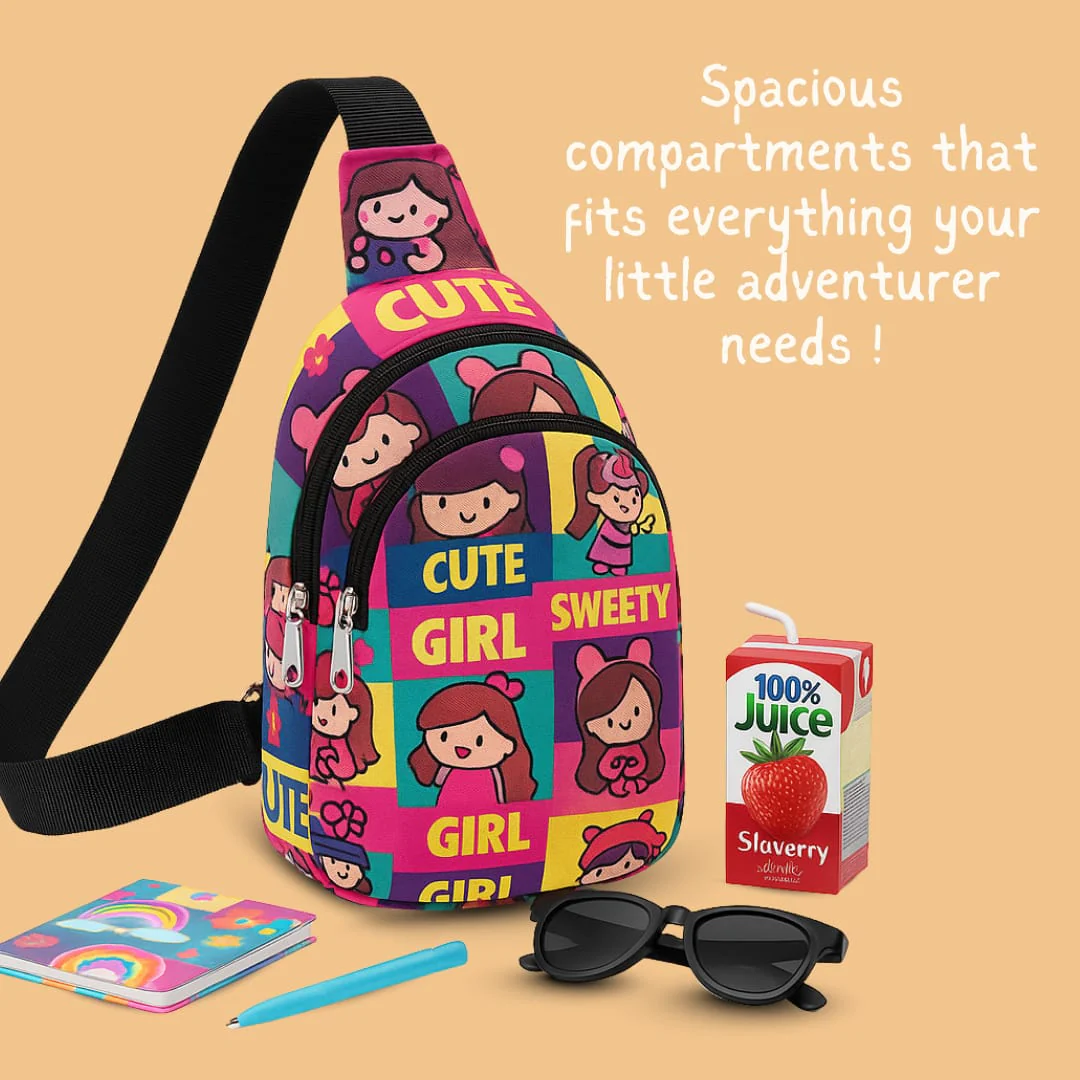 PACK OF 10 | The Girl Print Crossbody Bag for Kids -229 per pc- (Prepaid Only) - Image 9