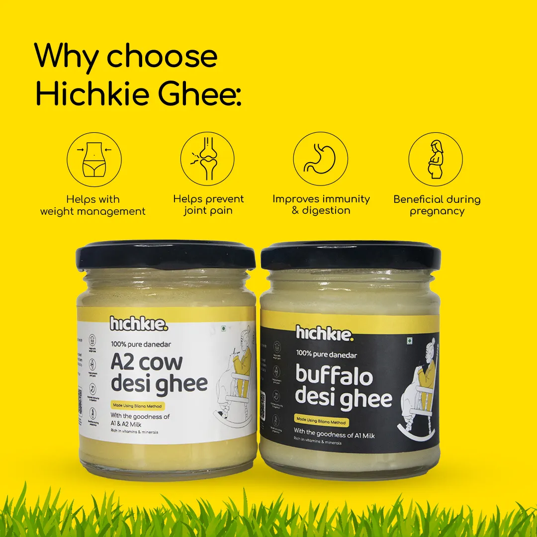 Pack of 2 | 180ml | A2 Cow Desi Ghee | Buffalo Ghee | Bilona Method | Lab Tested. - Image 2