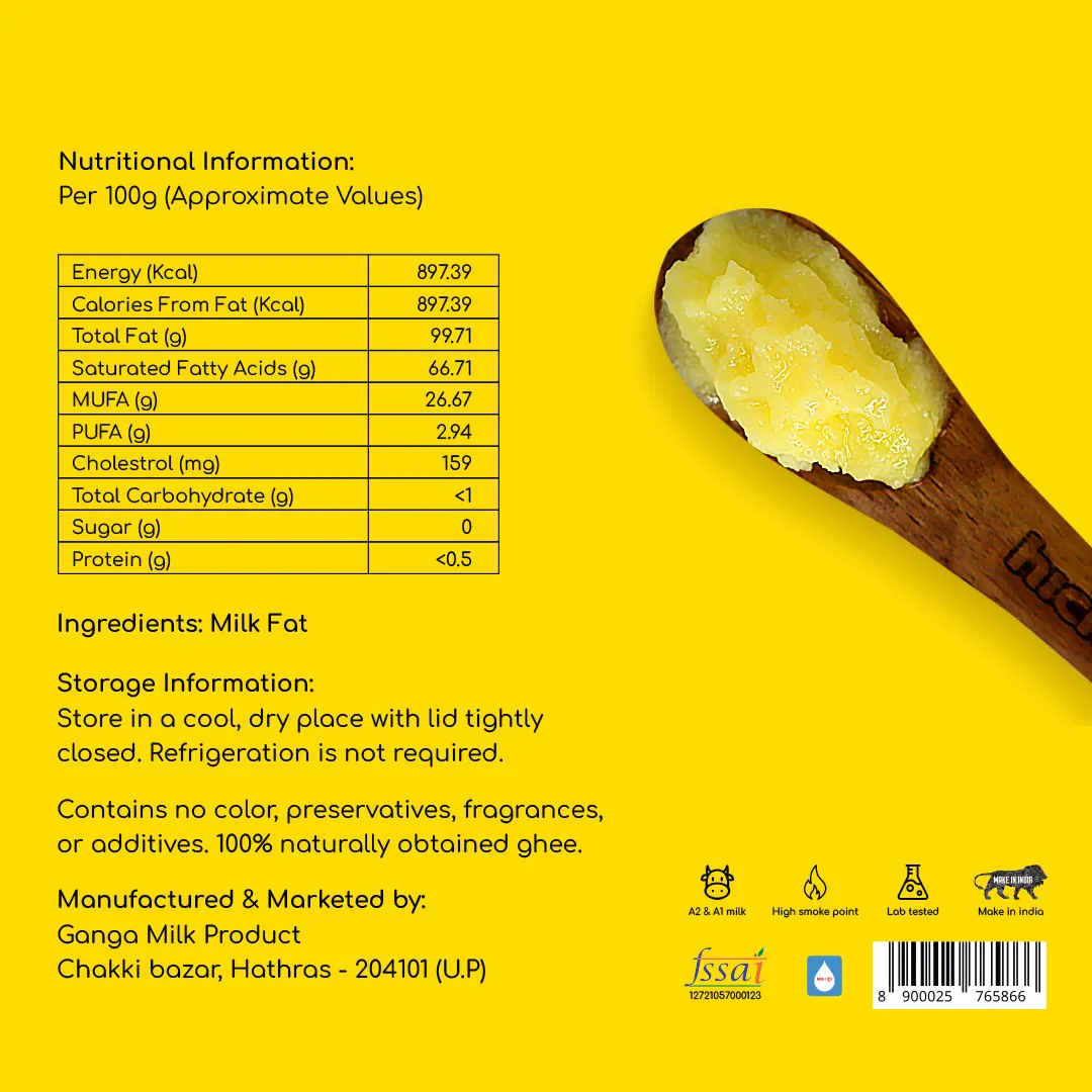 Pack of 2 | 180ml | Buffalo Desi Ghee | Cultured Ghee | Bilona Method | Lab Tested. - Image 4