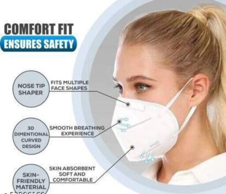 Pack of 5 N95 Masks Anti-Pollution Washable Re-usable 5 Layered - Image 4