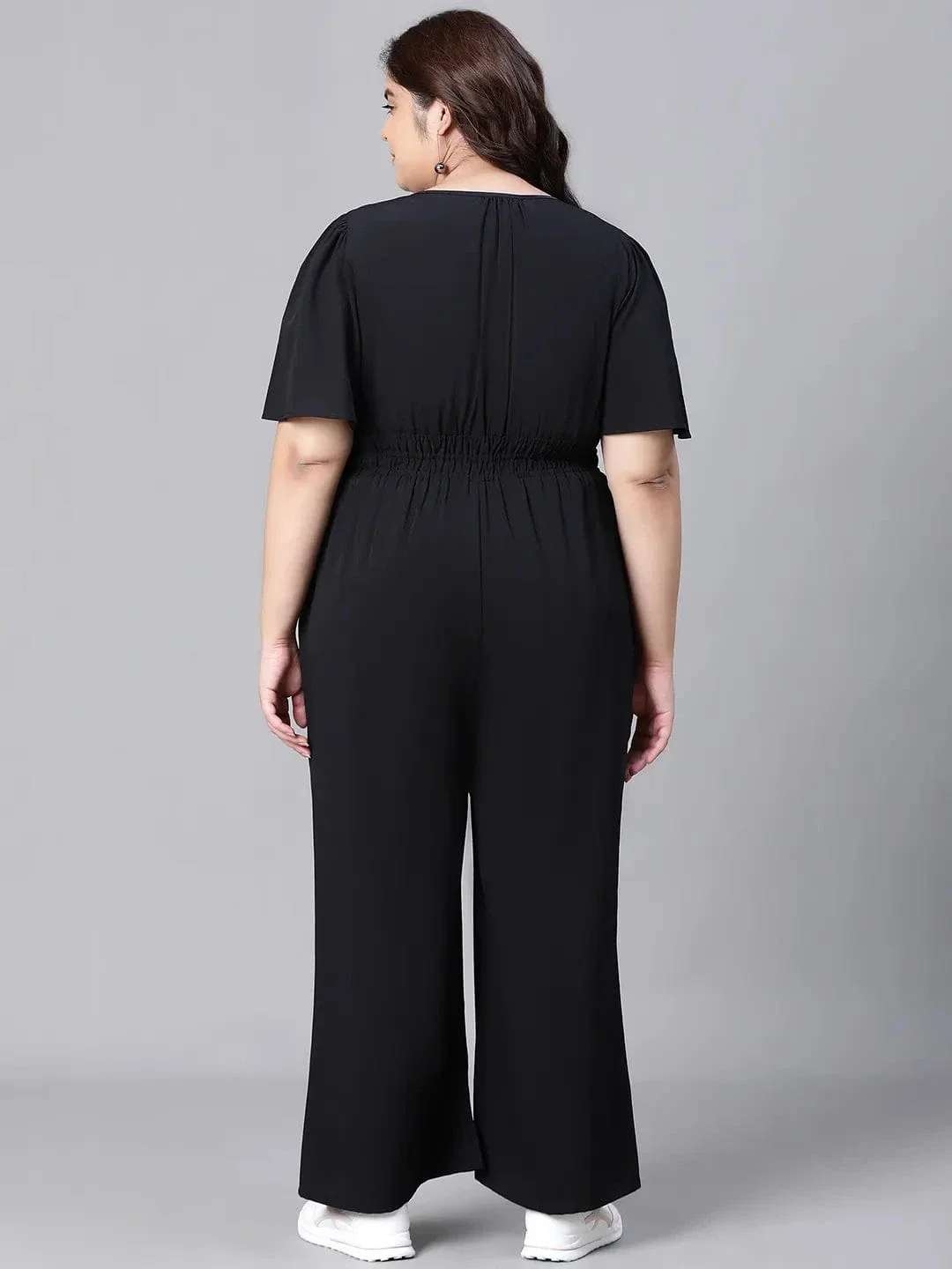 Panache  solid black plus size women jumpsuit - Image 6