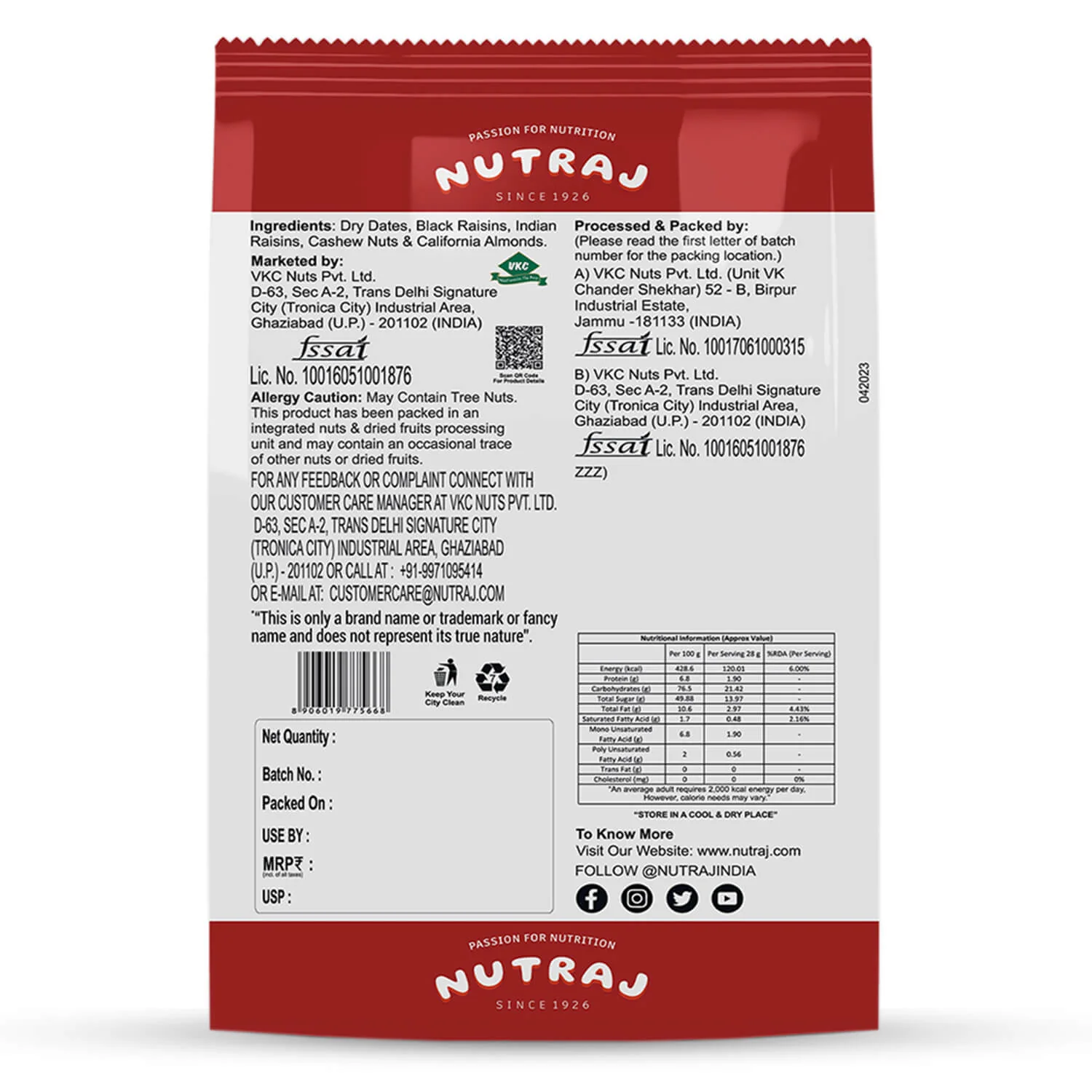 Panchmeva  (पंचमेवा)  Nutraj Mix Dry Fruits Panchmeva 500gm - Image 4