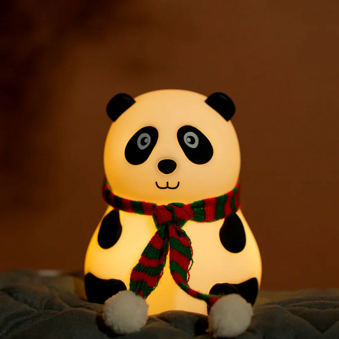 Pandi: Portable Squishy Silicone Panda Night Lamp with Soft LED Glow, Touch Control & Rechargeable Design for Cozy Bedroom Ambience & Gifting - Image 10