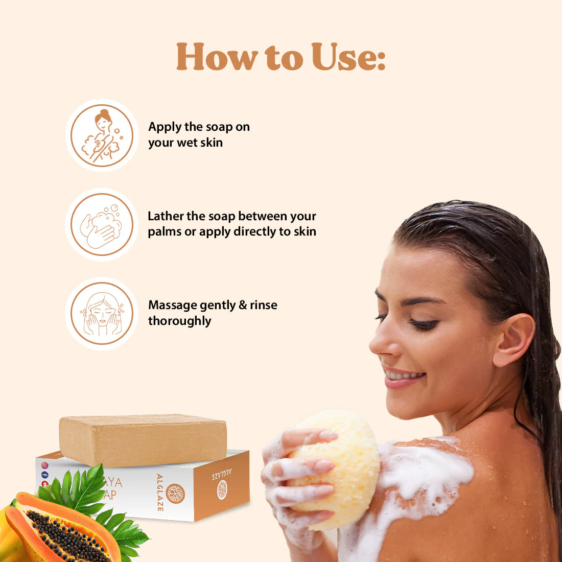 Papaya Soap With Shea Butter & Jojoba Oil - Image 6