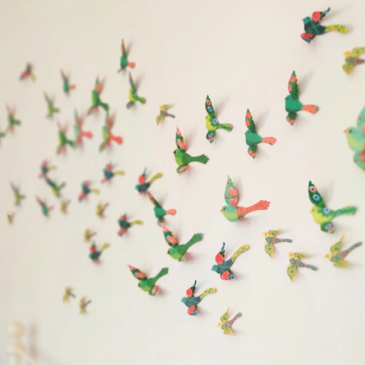 Paper Birds for Wall Decoration: Set of 24 - Image 11