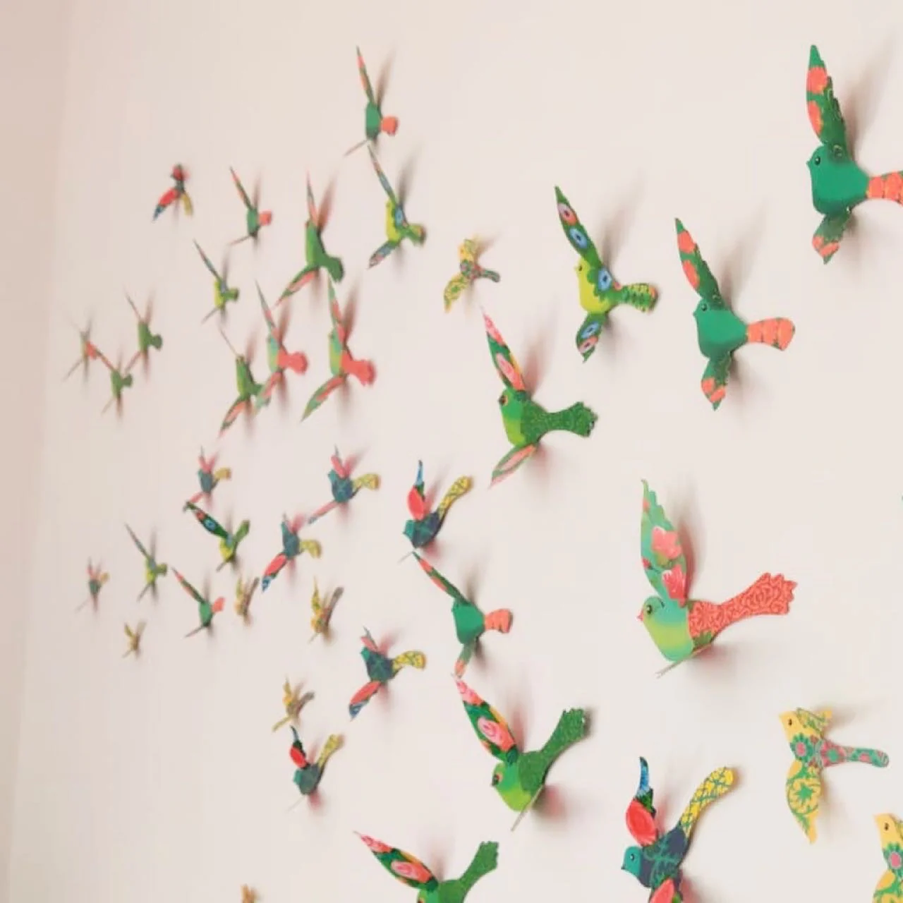 Paper Birds for Wall Decoration: Set of 24 - Image 18