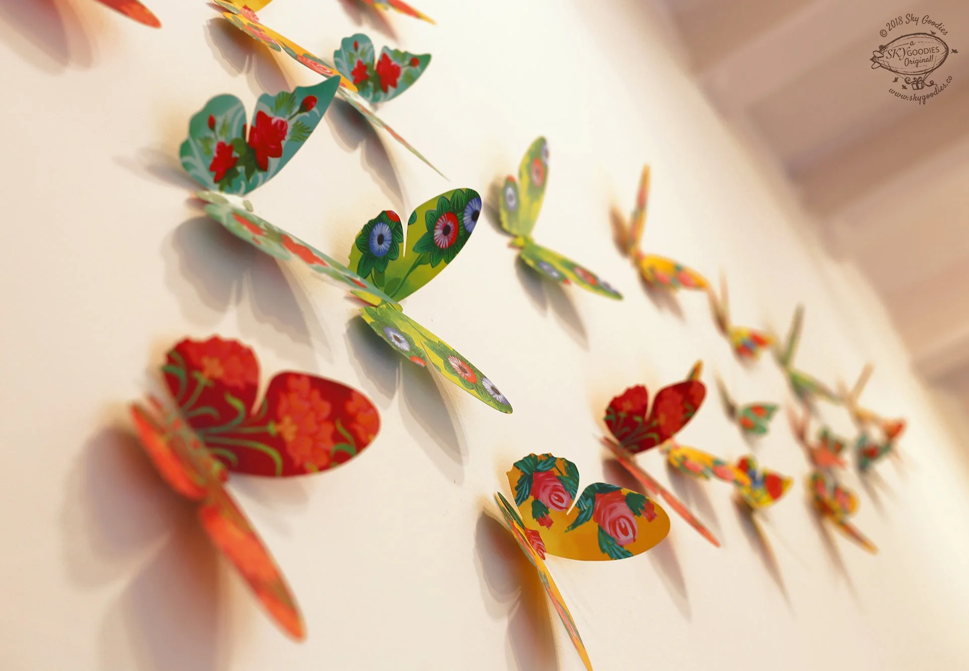 Paper Butterflies for Wall Decoration: Set of 24 - Image 13
