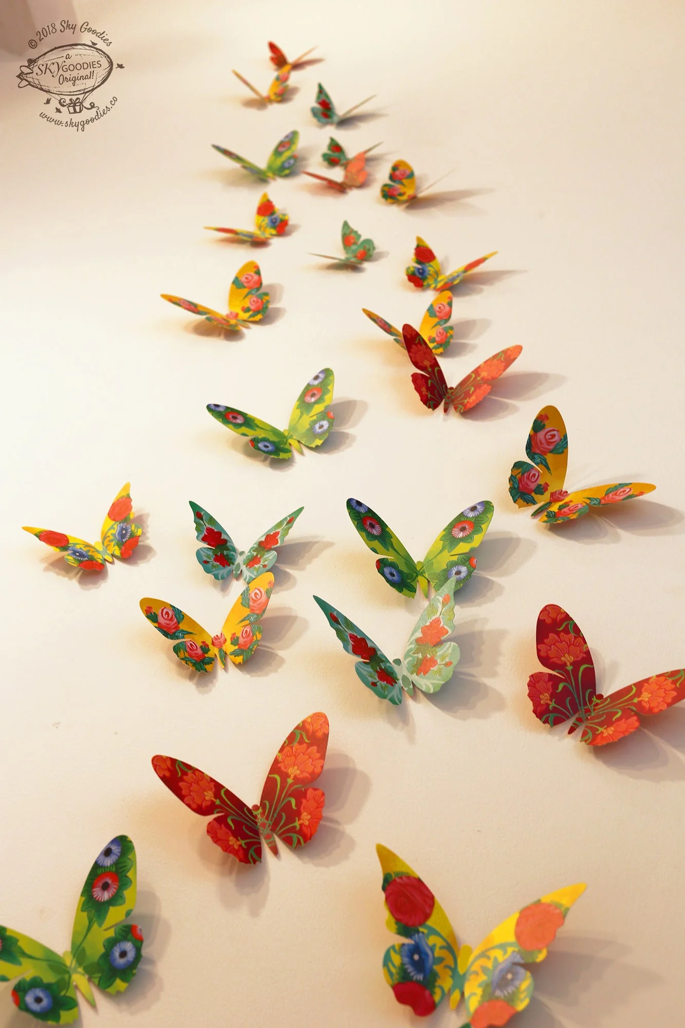 Paper Butterflies for Wall Decoration: Set of 24 - Image 14