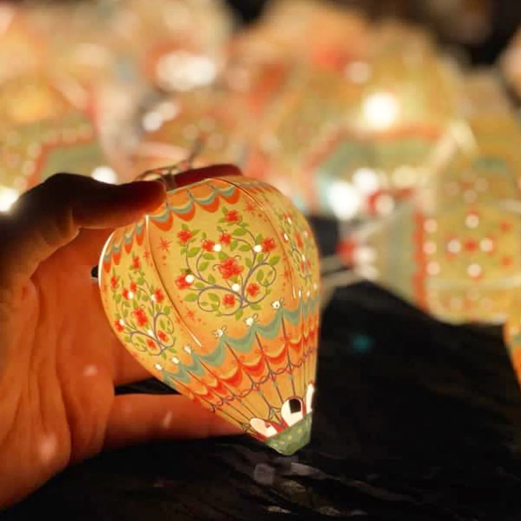 Paper Mini Hot Air Balloon Fairy Lights - Image 7