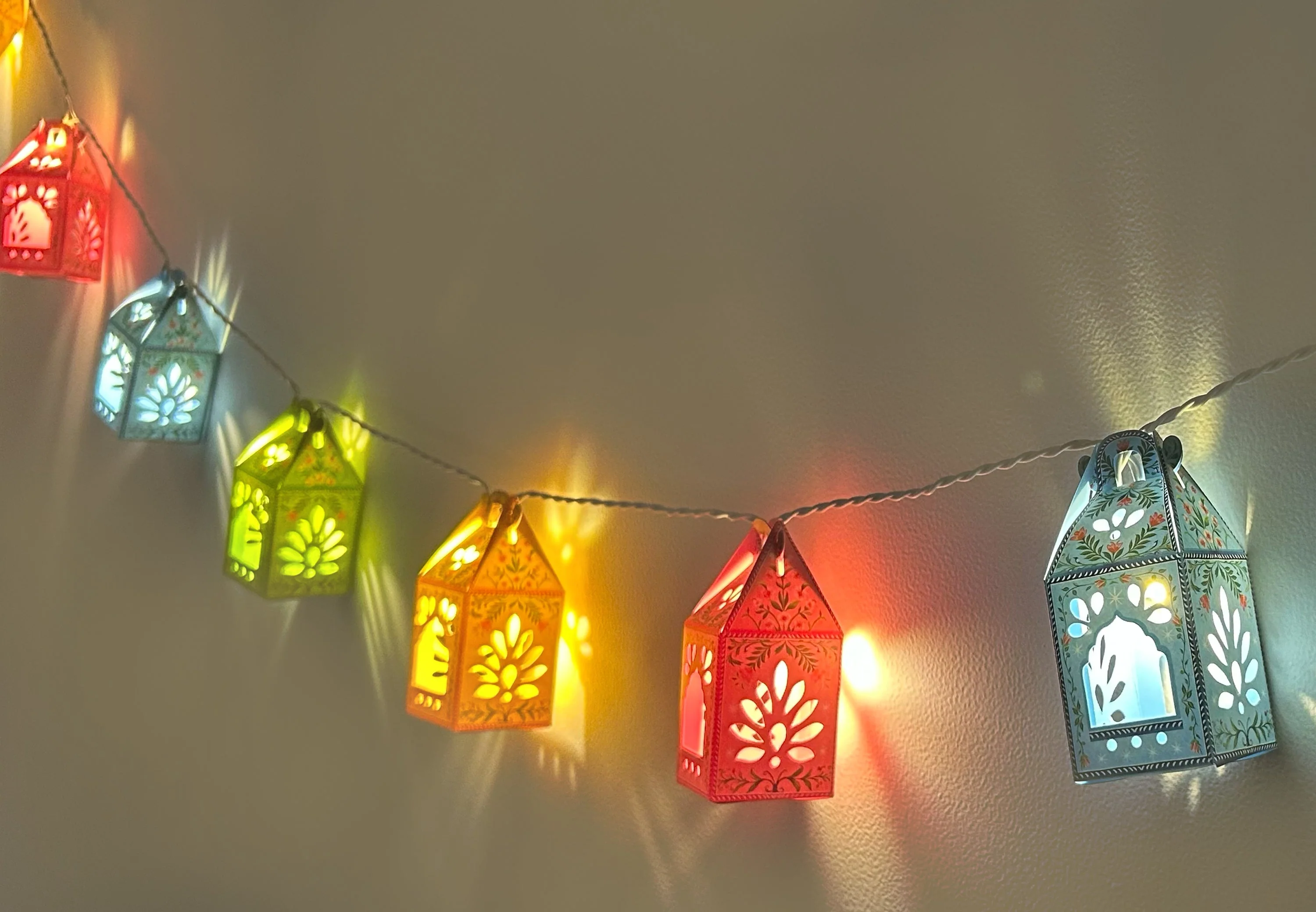 Paper Mini Lanterns Colourful Fairy Lights - Image 9