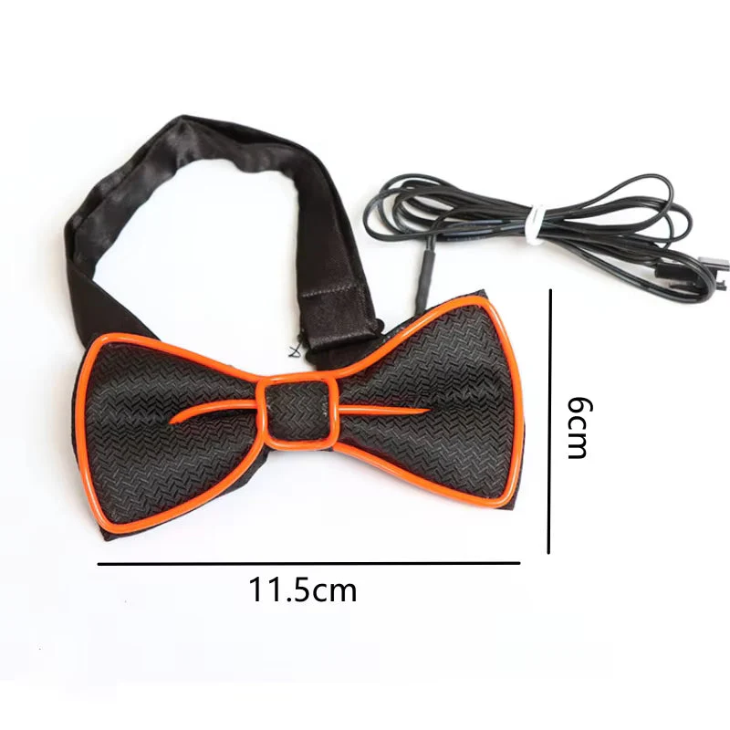 Party Flashing Led Bow Light Up Tie For Adults Birthday EDM Disco Party Wedding Musical Night Events Battery Operated 1pc - Image 8