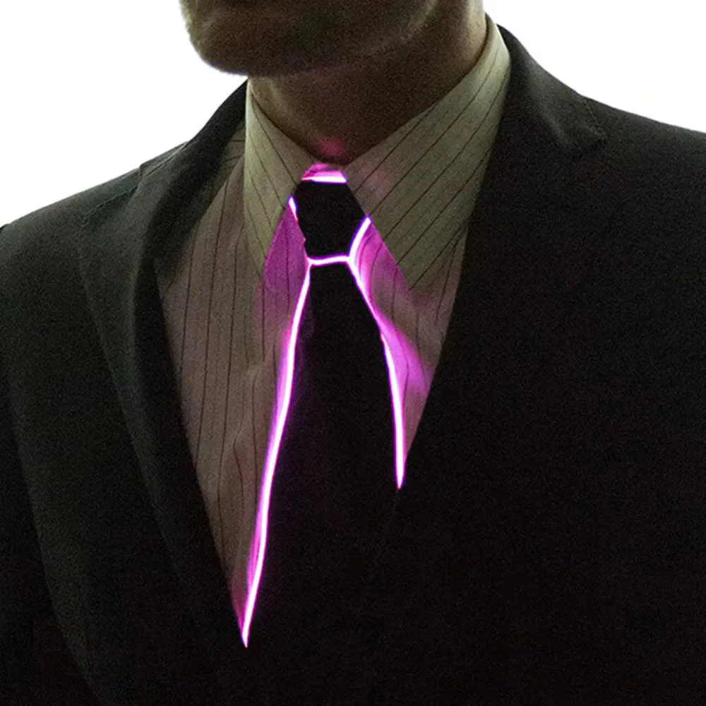 Party Flashing LED Tie Glowing Costume Necktie DJ Party Cool Props 1pc - Image 3