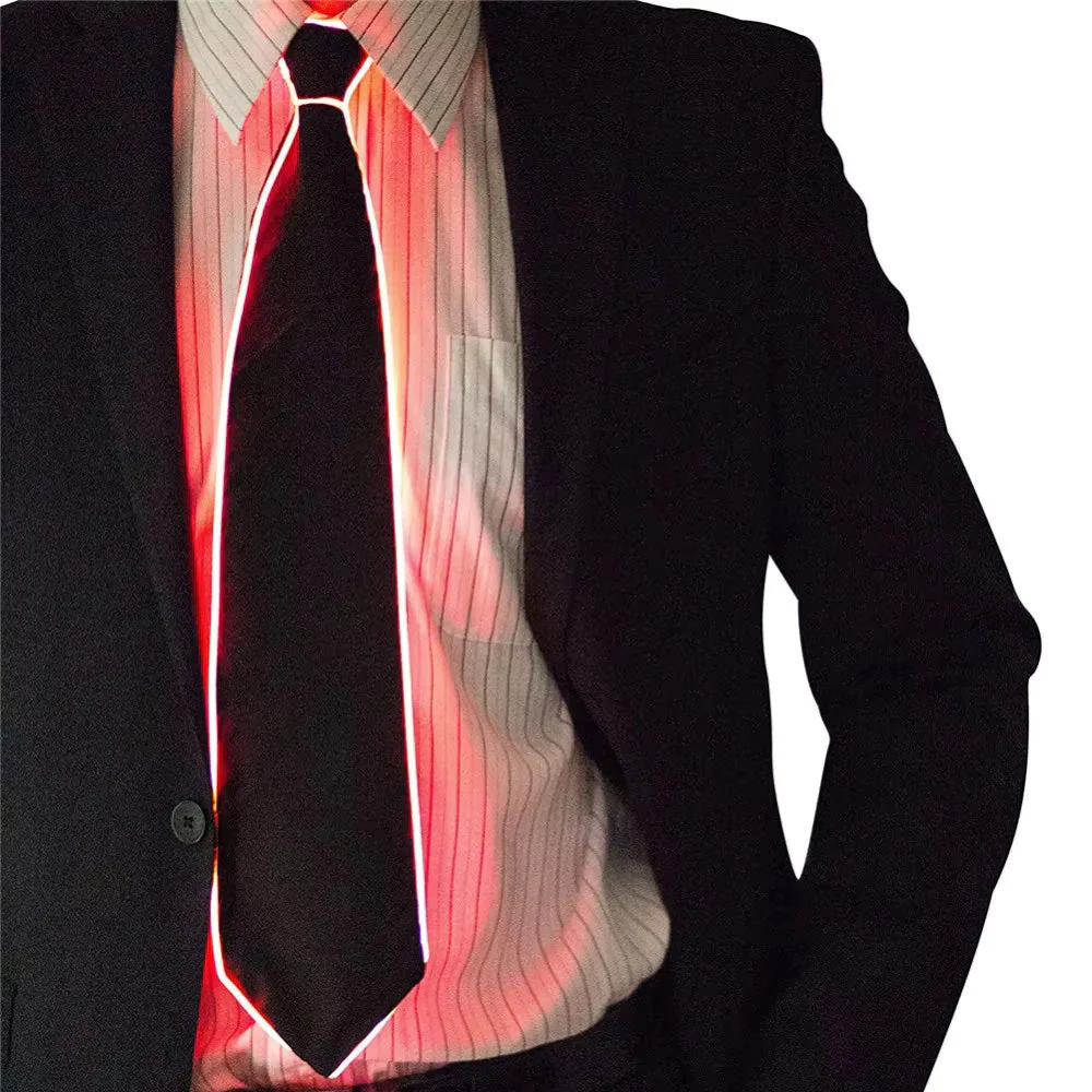 Party Flashing LED Tie Glowing Costume Necktie DJ Party Cool Props 1pc - Image 4