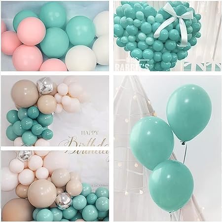 Pastel Green Balloons decoration for boys & girls-50 pcs - Image 4