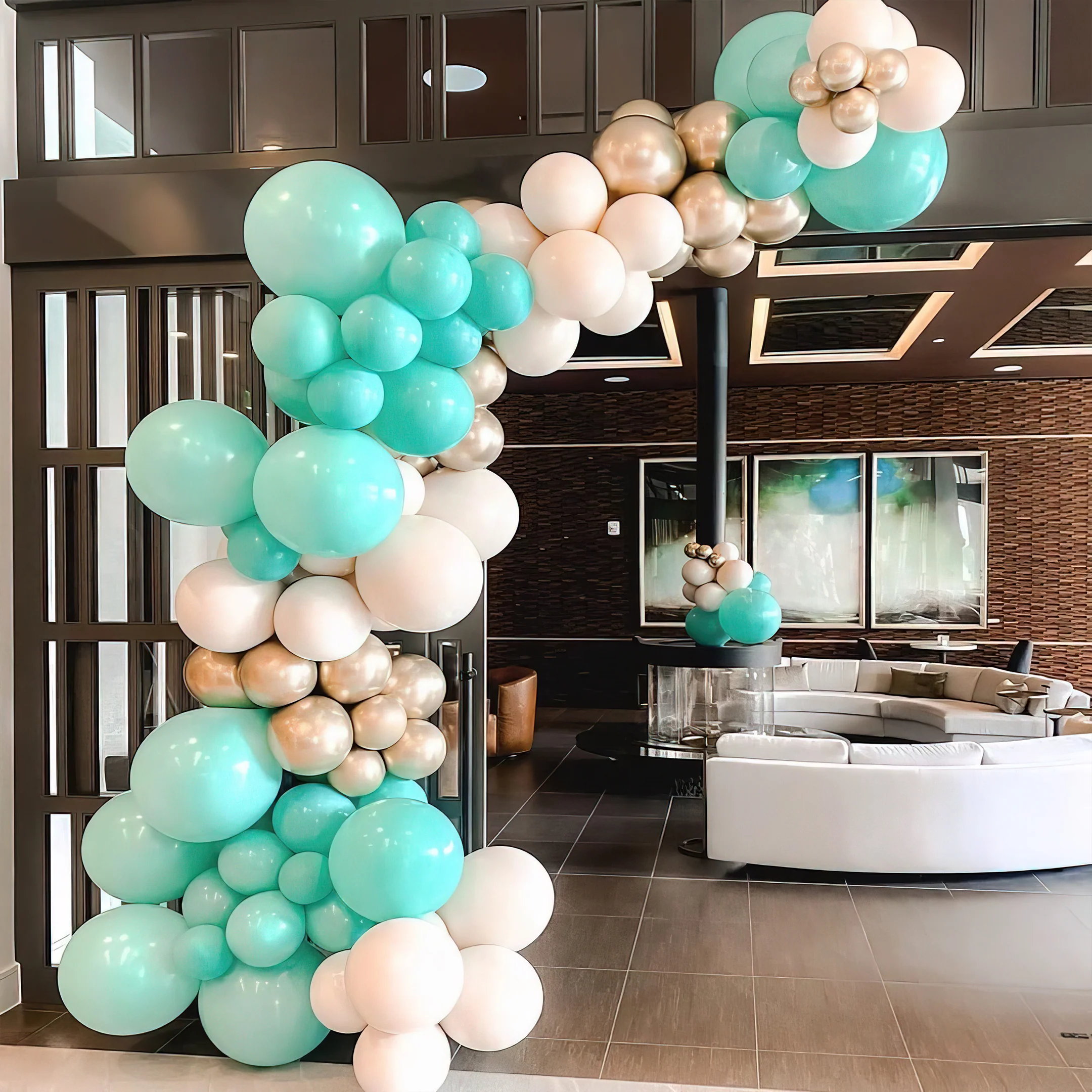 Pastel Mint Green Balloons party decoration-50pcs - Image 8