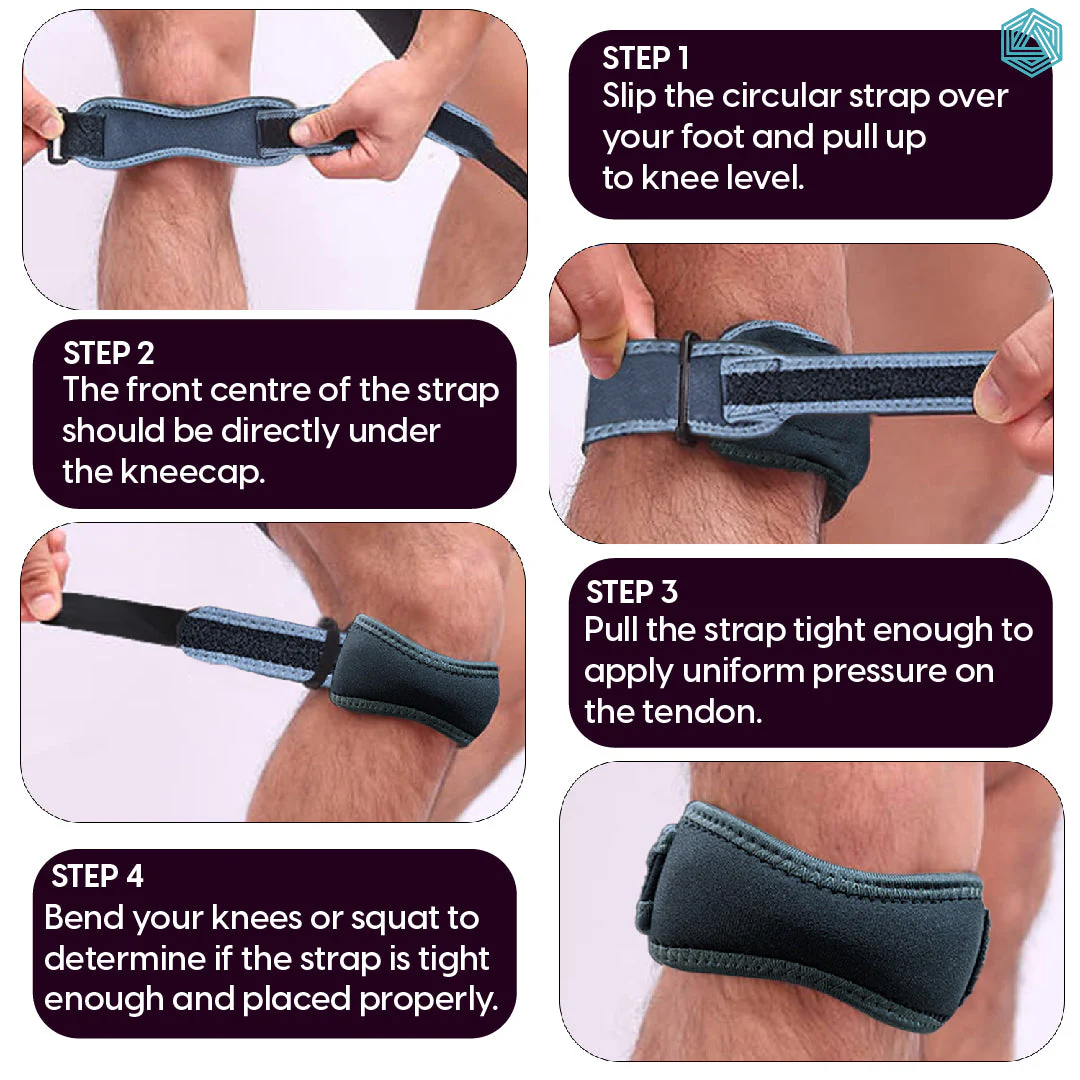 Patella Knee Sleeve - Grey - Image 5