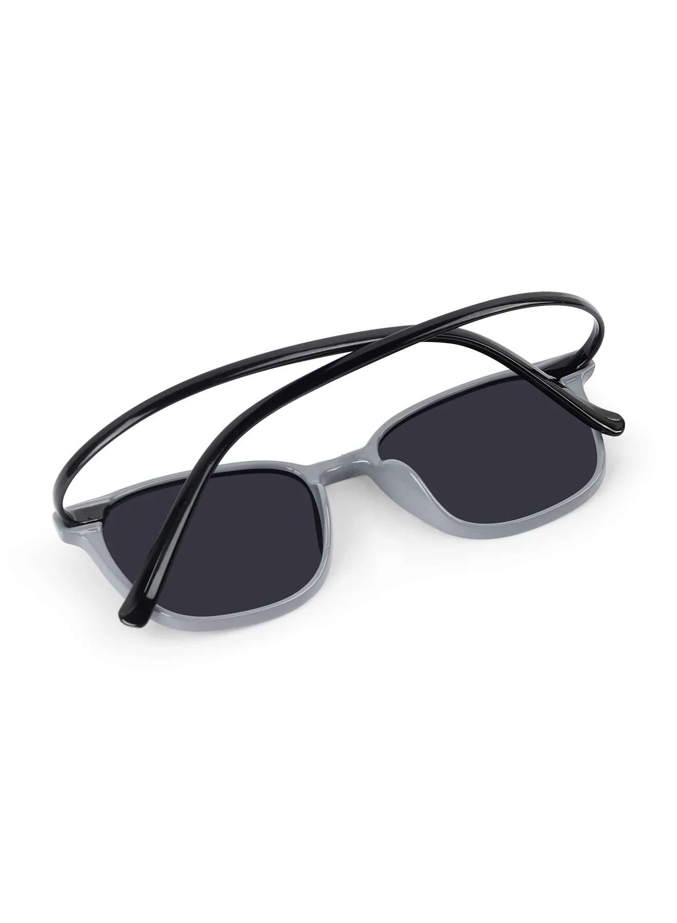 Peach Pop Green & White Square Kids Sunglasses - Image 9