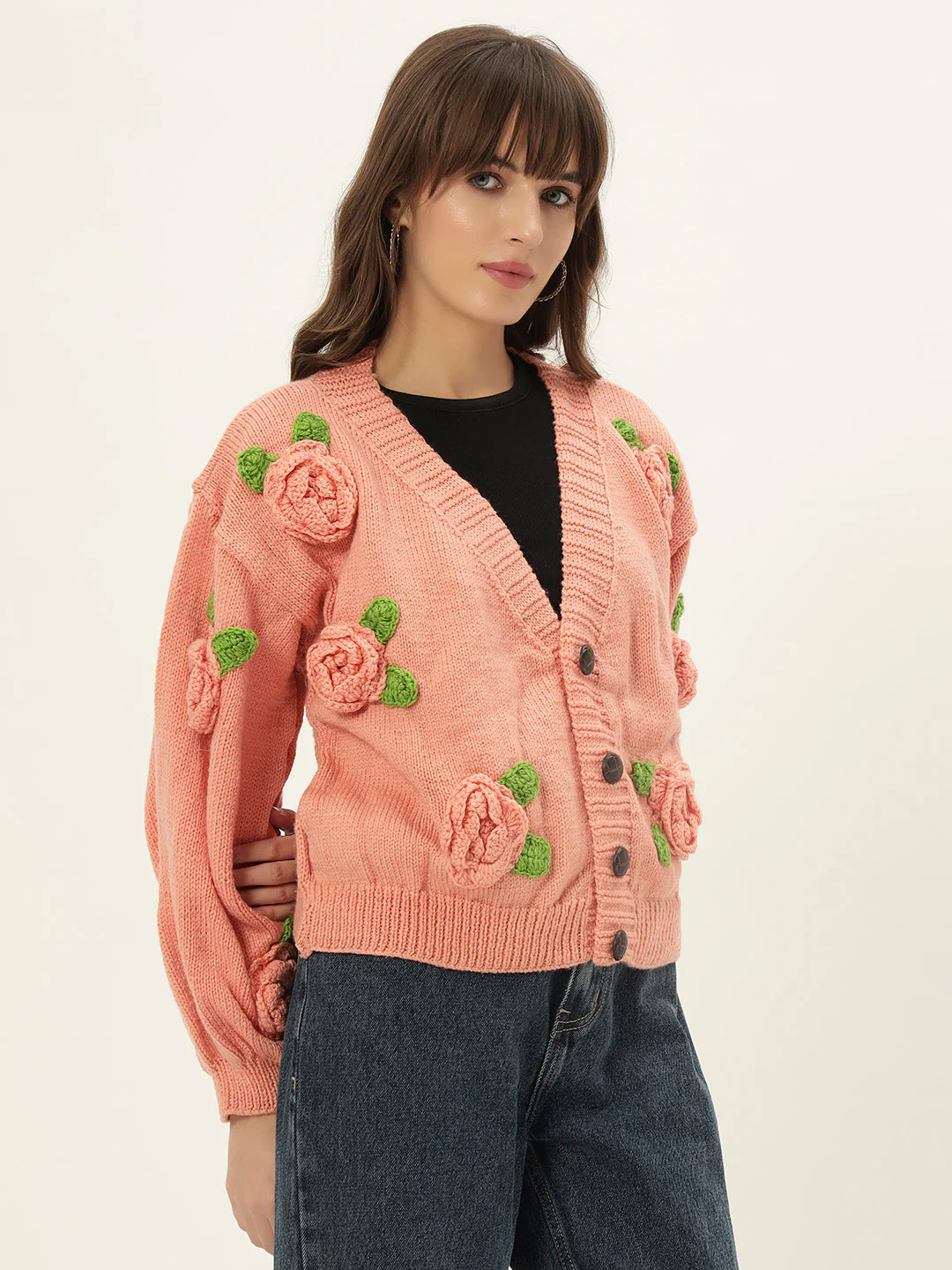 Peachy Rose Cardigan - Image 3