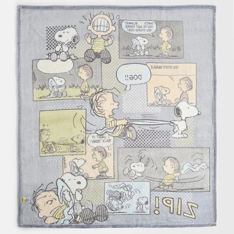 Peanuts™ Flurry Baby Blanket Grey - Image 6