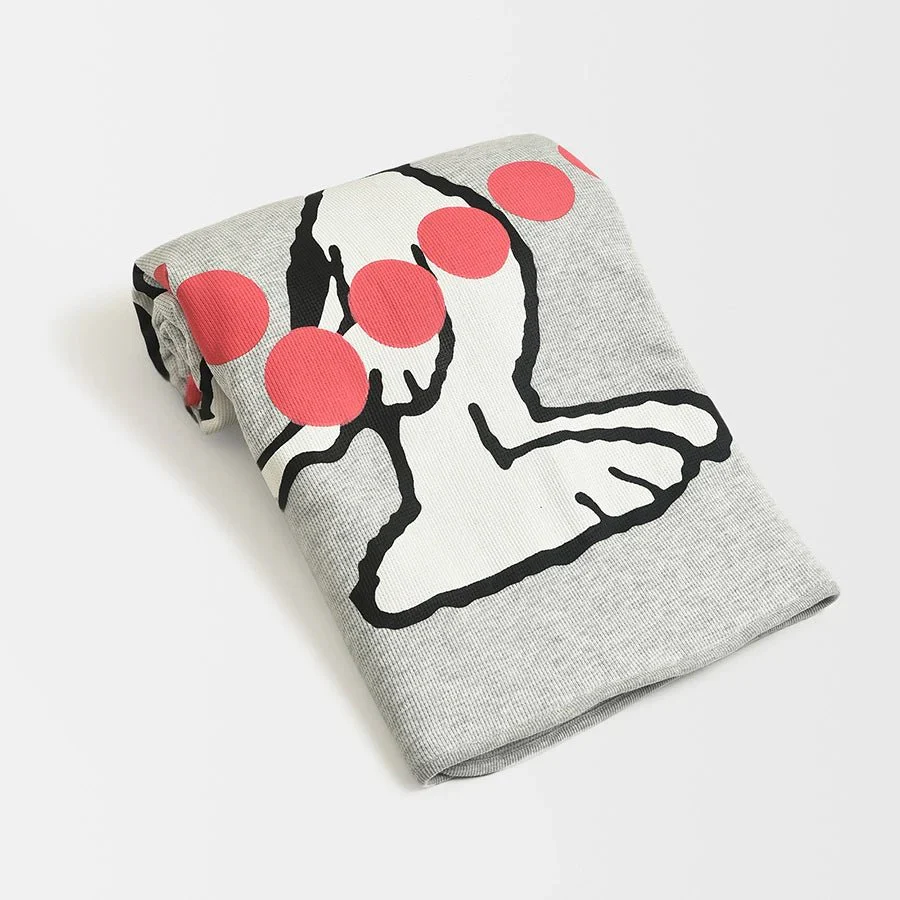 Peanuts™ Grey Printed Baby Comforter Blanket - Image 2