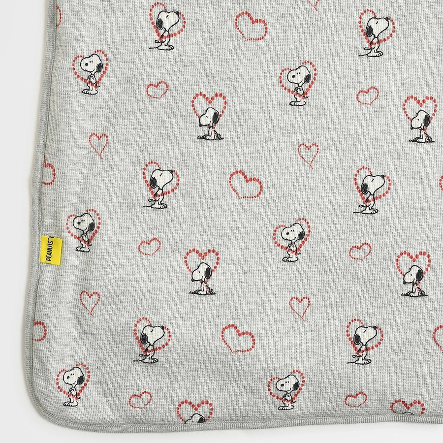 Peanuts™ Grey Printed Baby Comforter Blanket - Image 5