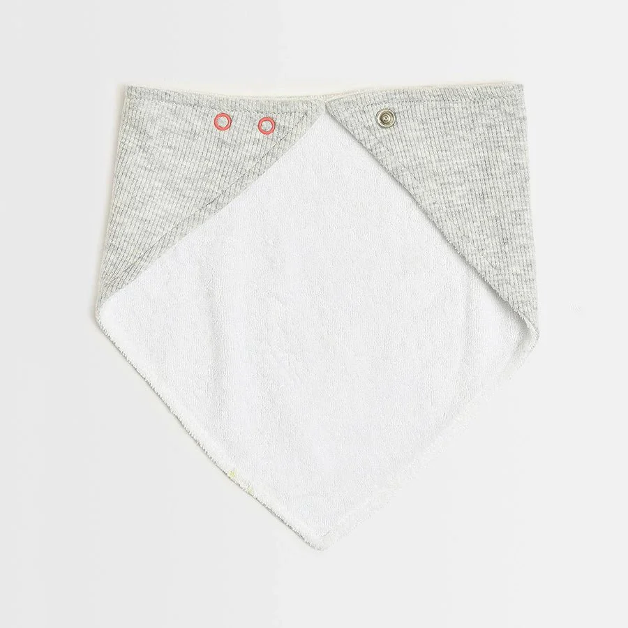 Peanuts™ Grey Printed Triangle Bibs (Pack of 2) - Image 6