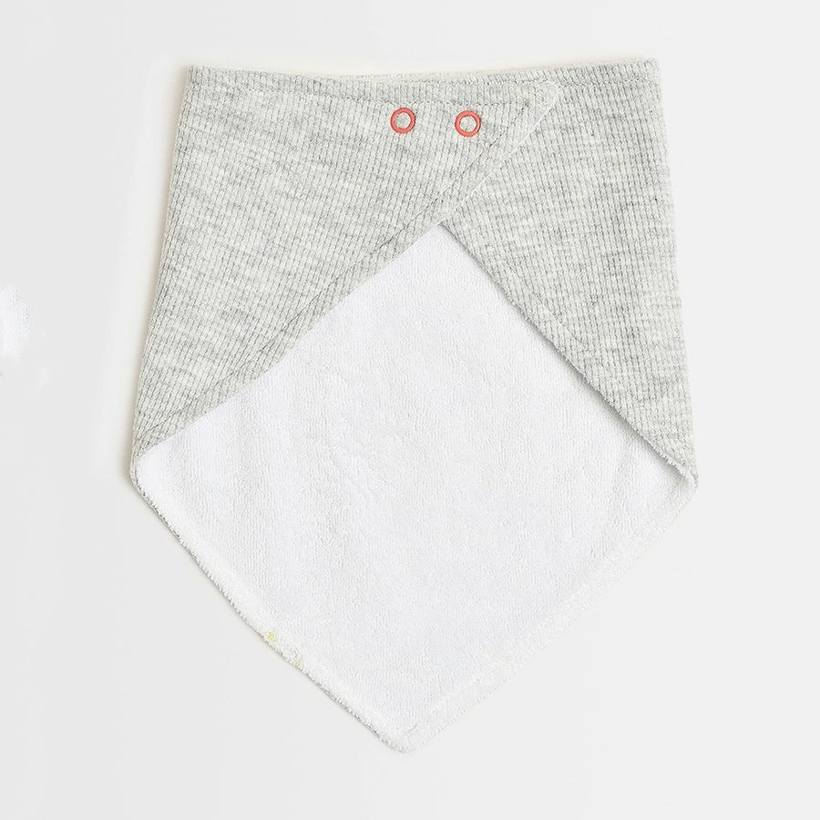 Peanuts™ Grey Printed Triangle Bibs (Pack of 2) - Image 8