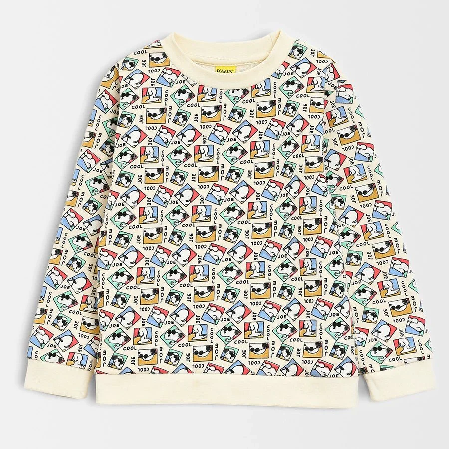 Peanuts™ Knitted Baby Girl Sweatshirt and Pajama Set - Image 4