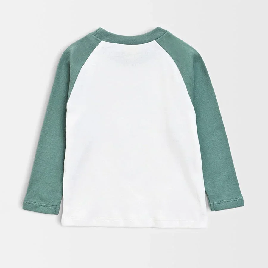 Peanuts™ Knitted White Full Sleeve Baby T-Shirt - Image 3