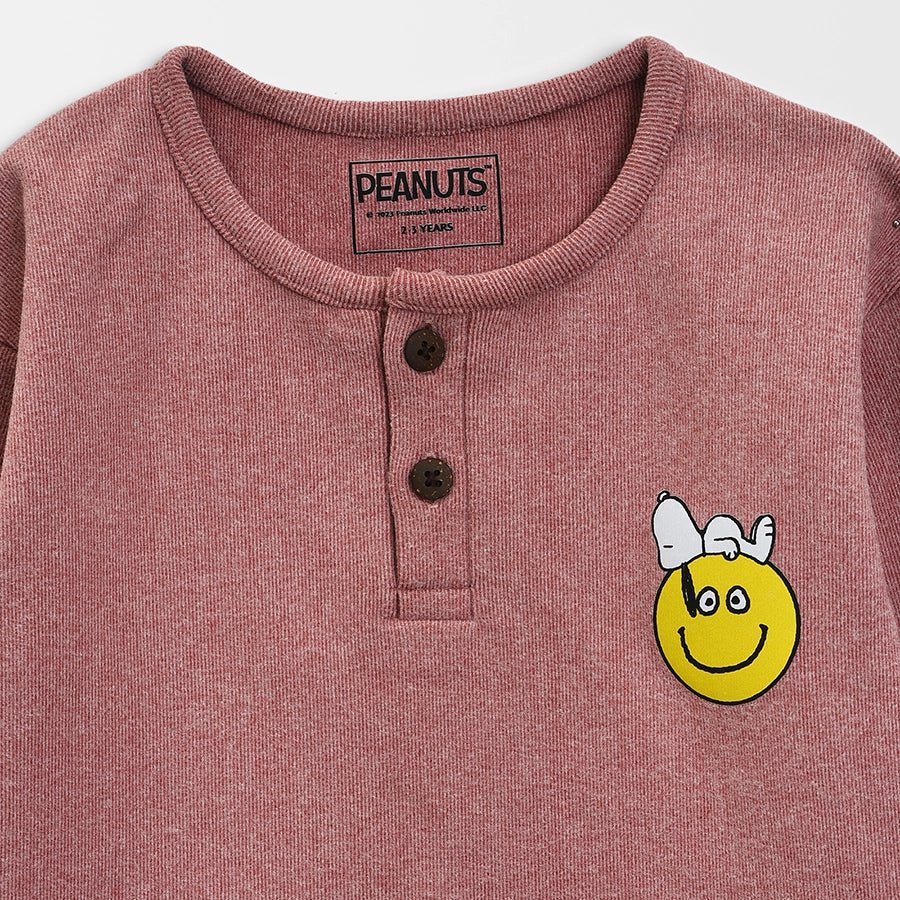 Peanuts™ Peach Baby Girls T-shirt with Pajama Thermal Set (Unisex) - Image 5