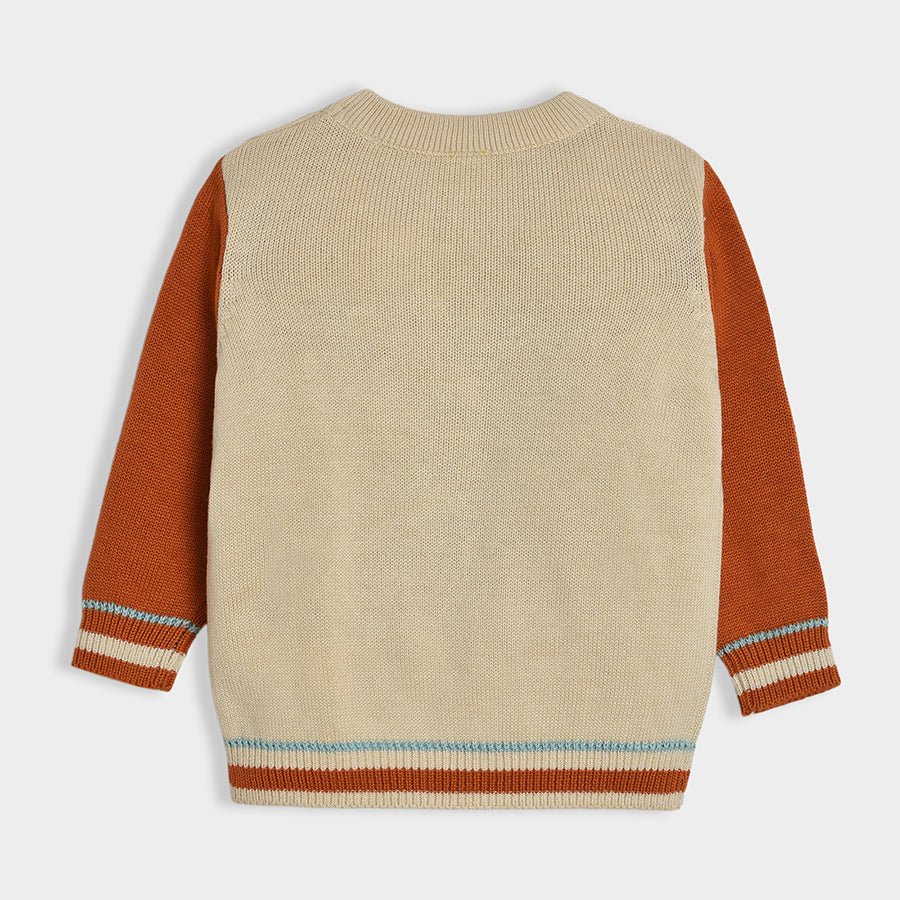 Peanuts Snoopy Embroidered Pattern Sienna Sweater - Image 3