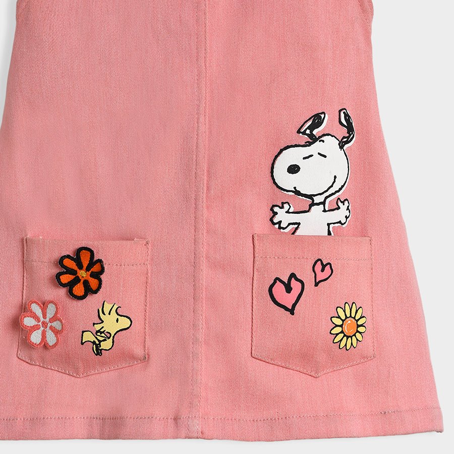 Peanuts™ Snoopy Pinafore Pink baby dress for girls - Image 10