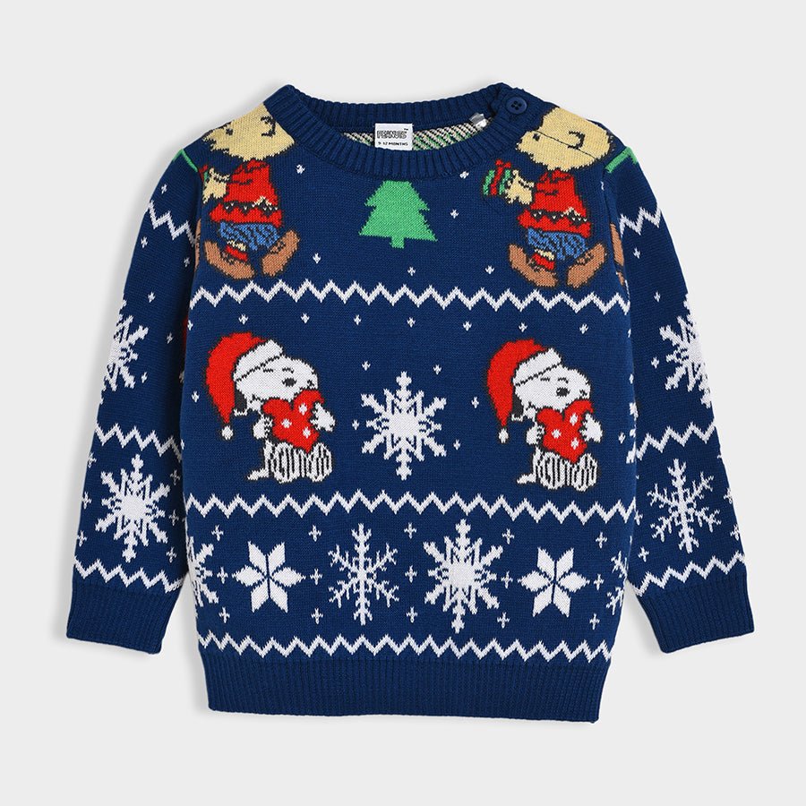 Peanuts Snoopy Printed X-Mas Sweater & Pajama Set - Image 2