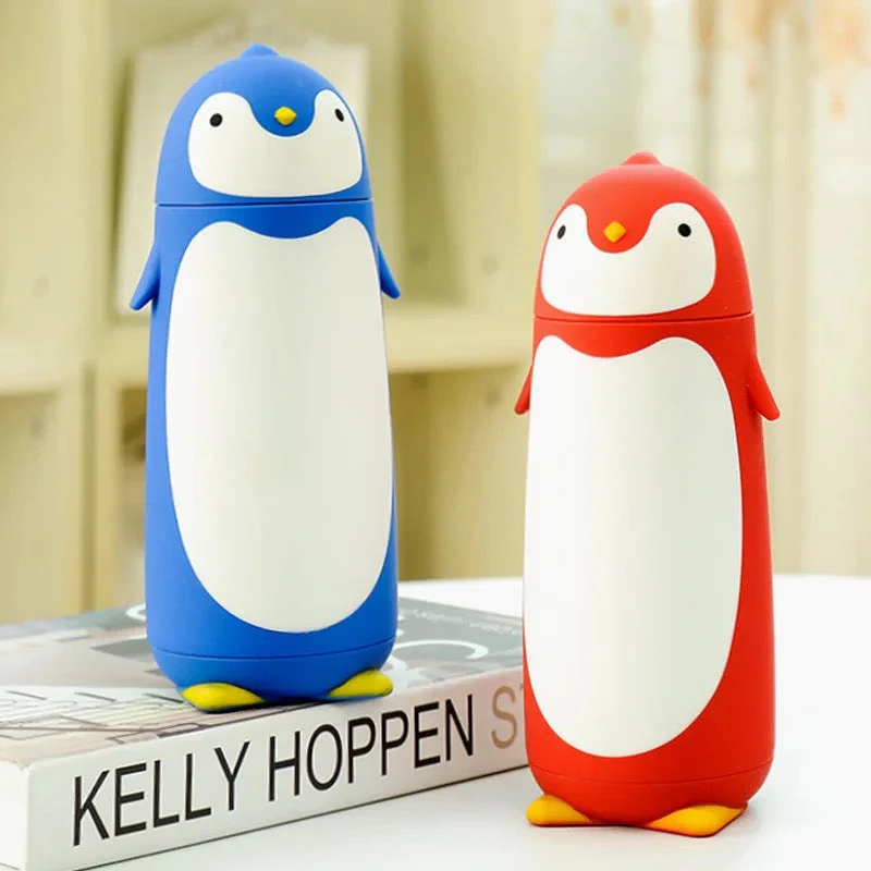 PengiSip: Adorable 300ml Penguin Thermos Bottle with Double-Walled Vacuum Insulation for Hot & Cold Drinks - Image 6