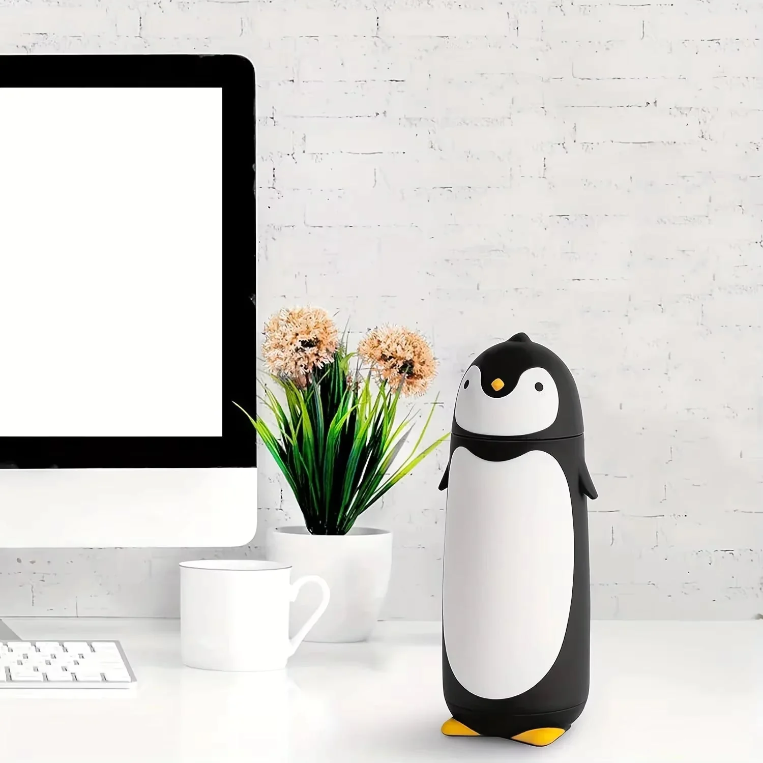 Penguin Shaped Insulated Thermos PVC-Free Stainless Steel Travel Water Bottle 1 pc - Image 6