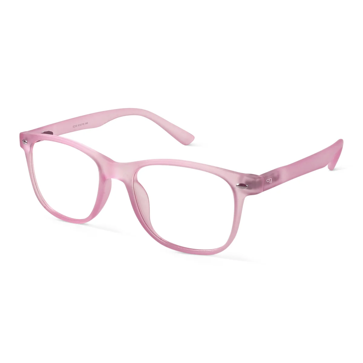 Peony Pink Wayfarer Blue Screen Glasses
