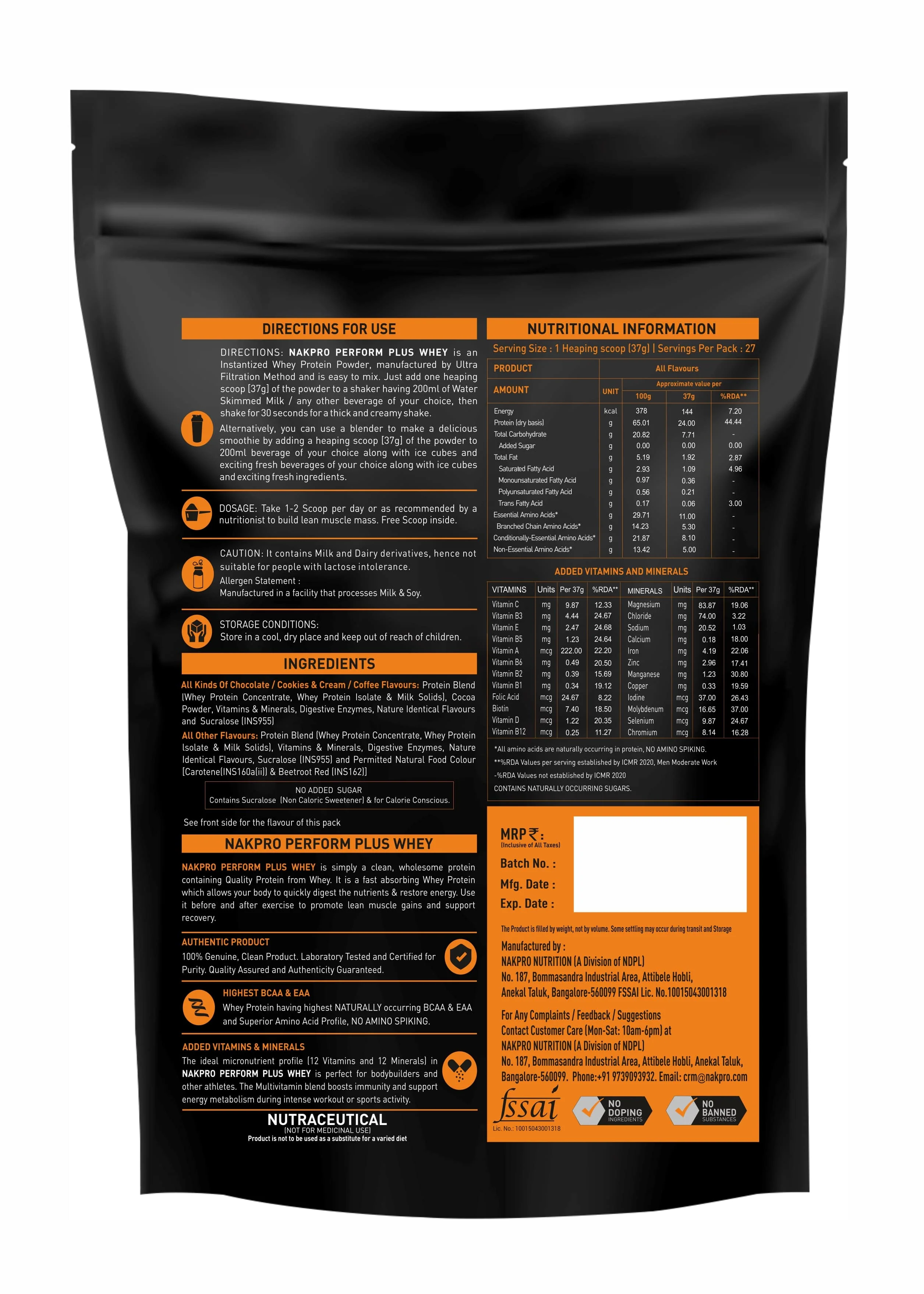 Perform Plus+ Whey Protein Concentrate - Image 107