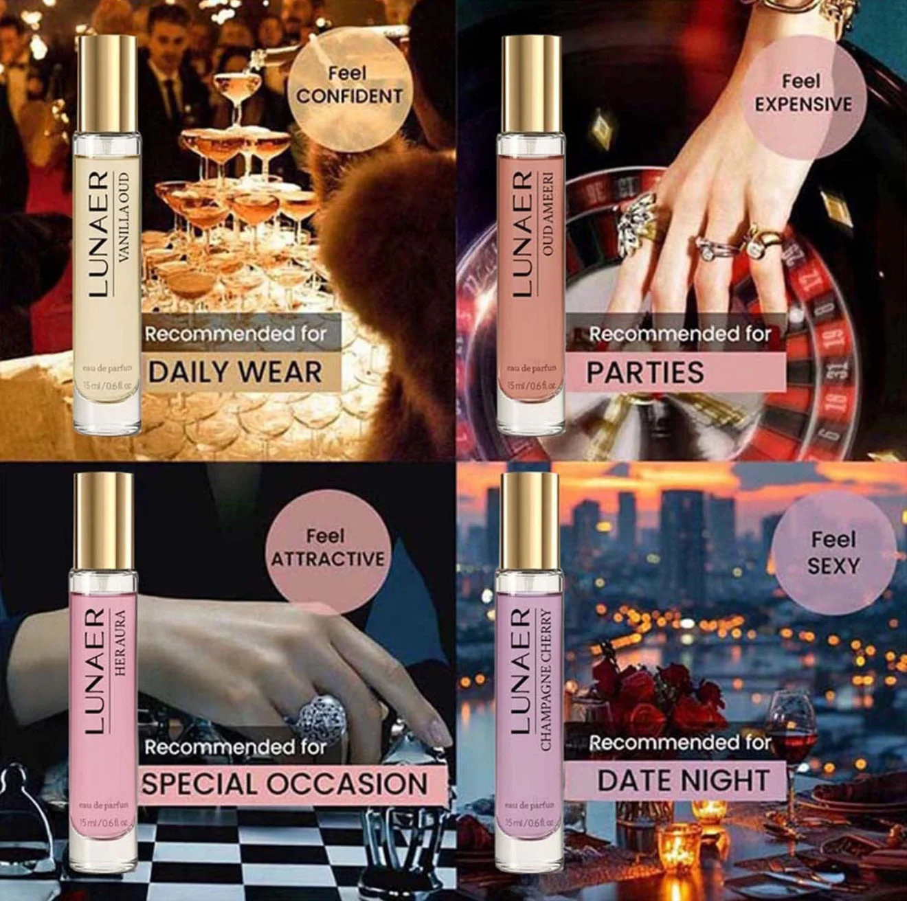 Perfume Gift Set For Women - 4 x 15ml - Image 7