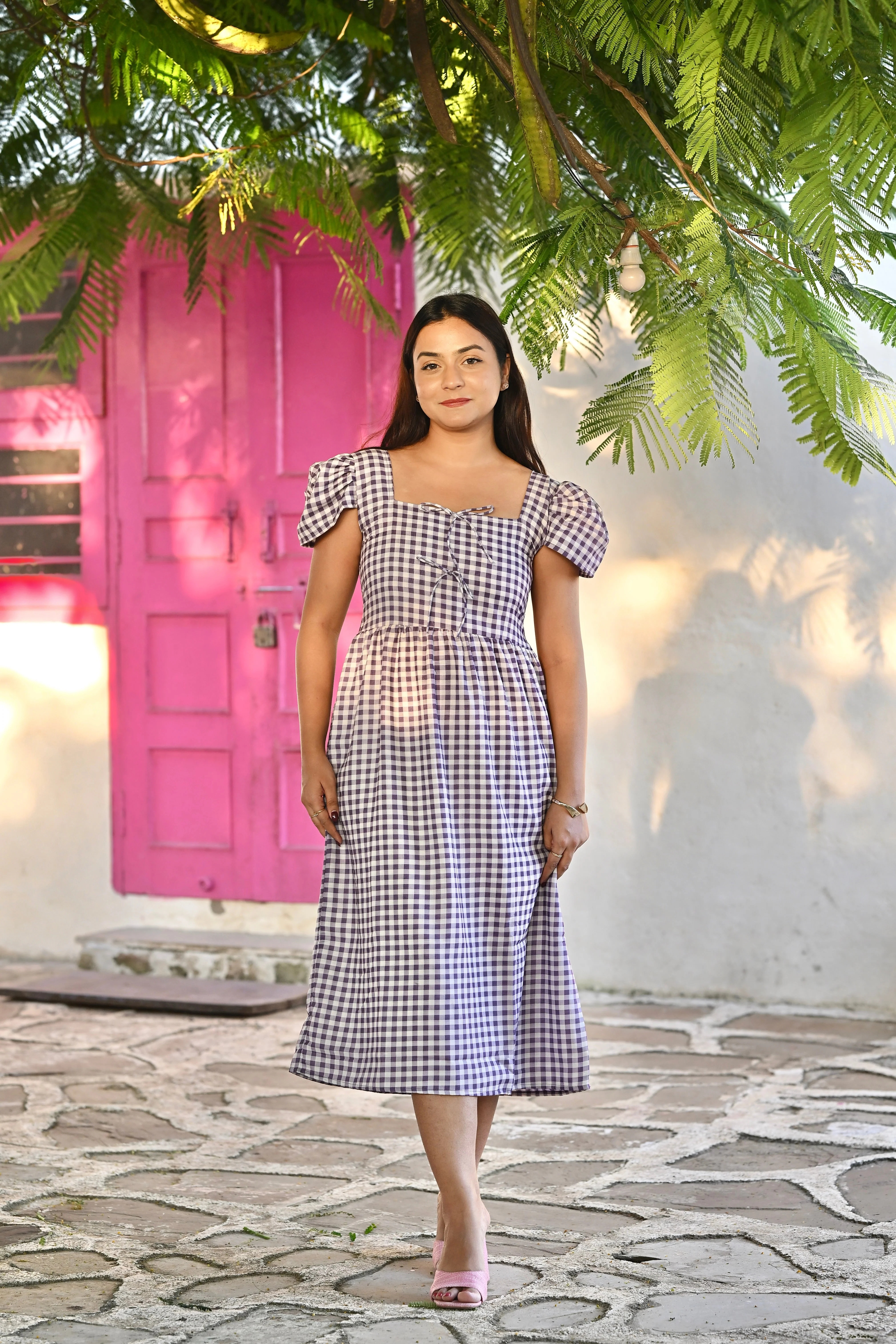Pernia Ghingham Dress - Image 3