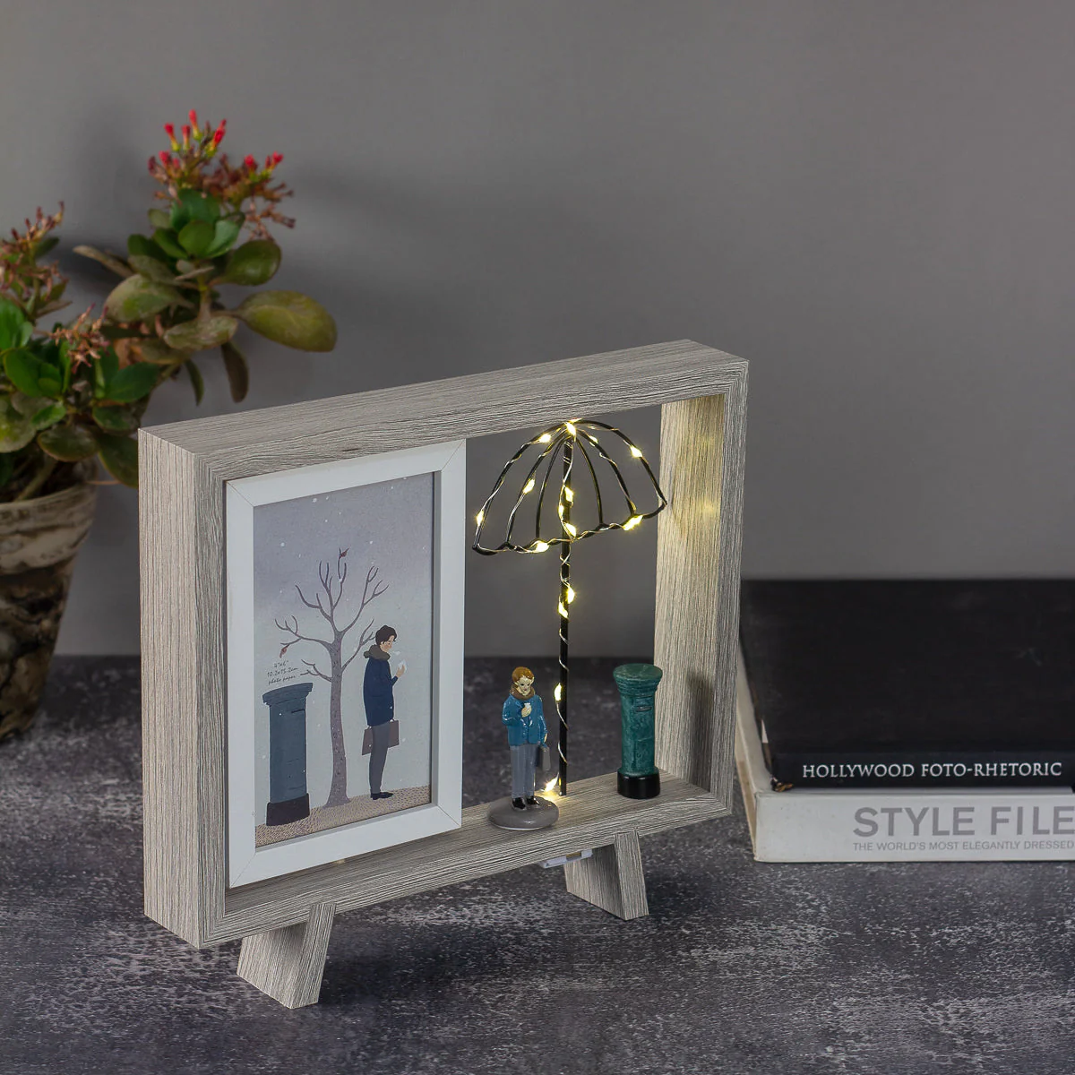 Photo frame with dual frame and Led light- Umbrella style - Image 3