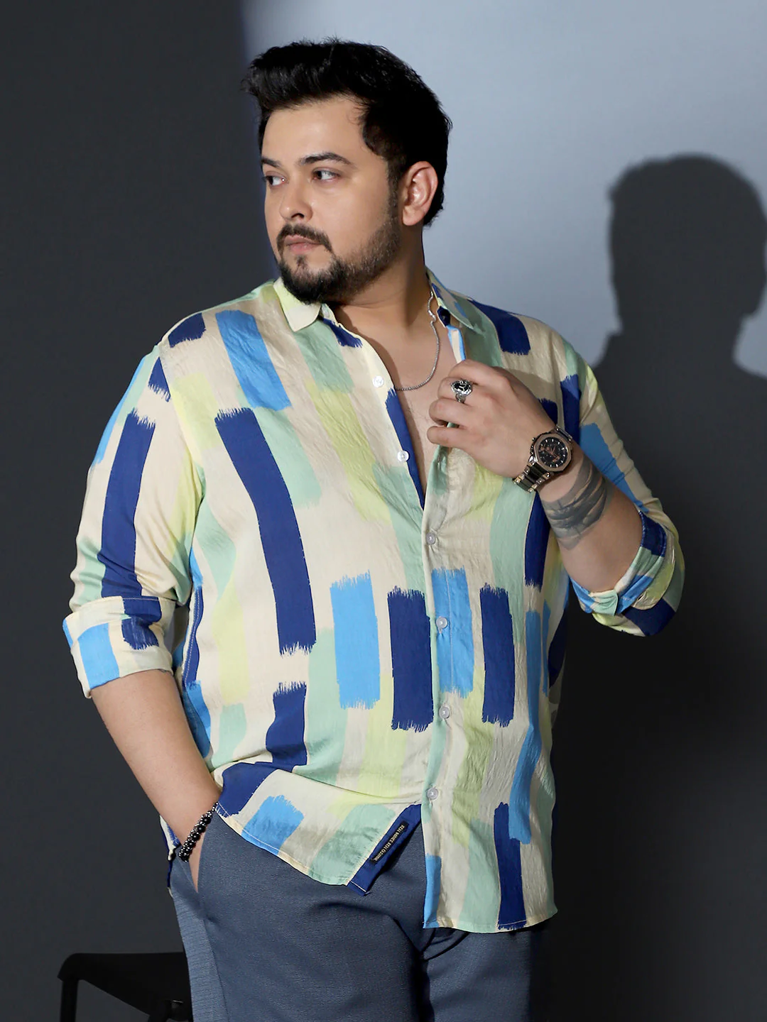 Pigment-Strokes Imprint Shirt - Image 23