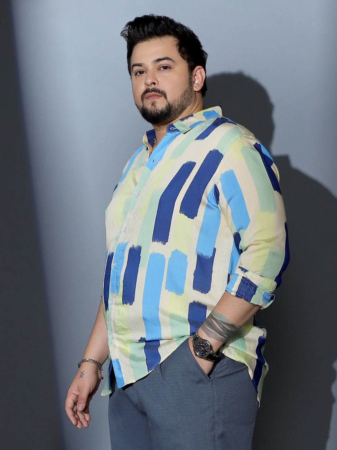 Pigment-Strokes Imprint Shirt - Image 3