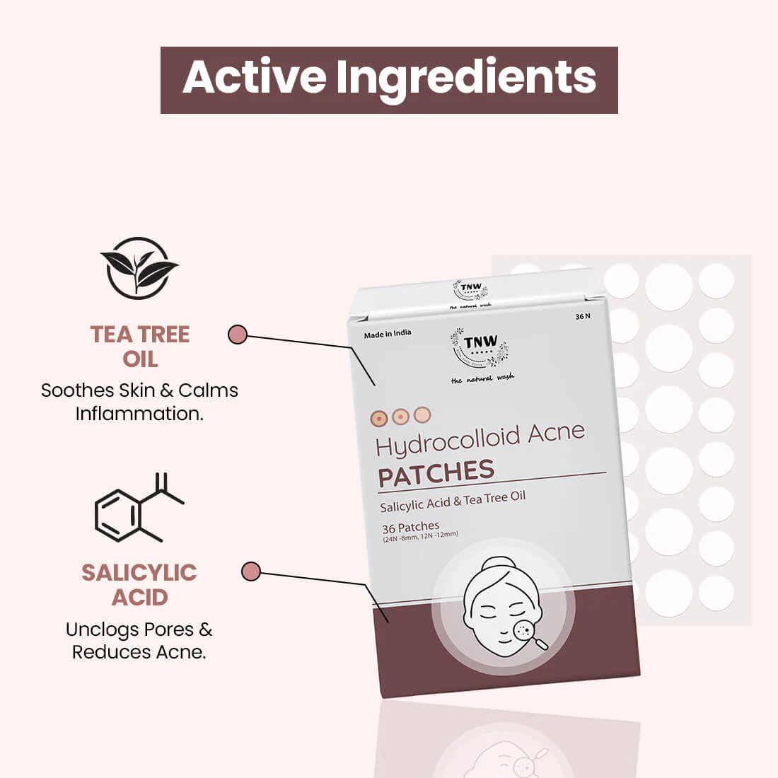 Pimple Patches | Hydrocolloid Spot Stickers with Salicylic Acid. - Image 3