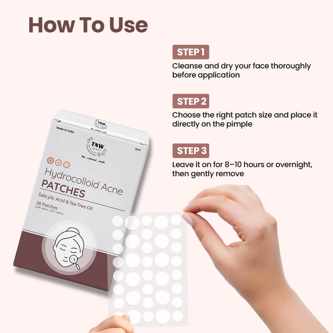 Pimple Patches | Hydrocolloid Spot Stickers with Salicylic Acid. - Image 4