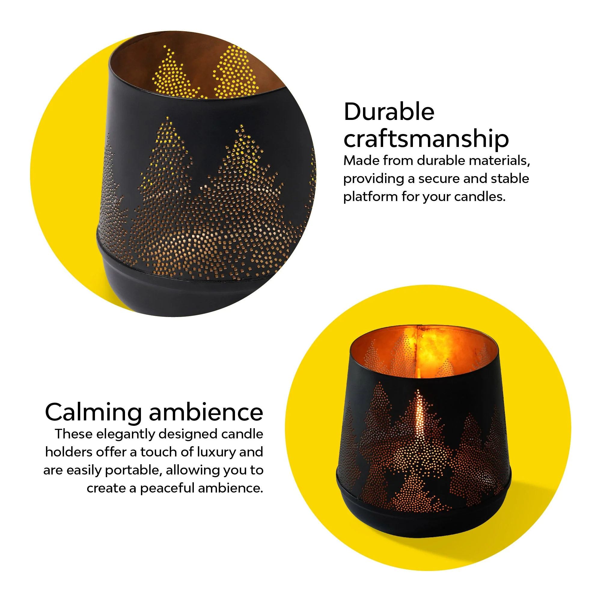Pin Tree Metal Candle Holder - Image 9