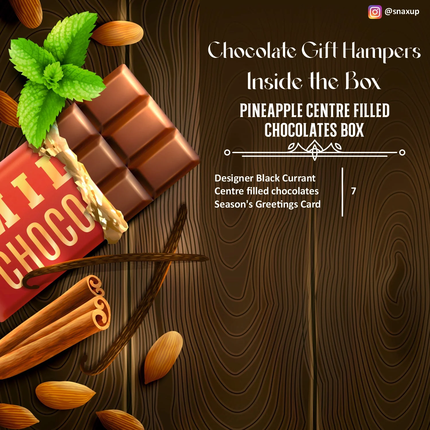 Pineapple Centre filled Chocolates Box - Image 2