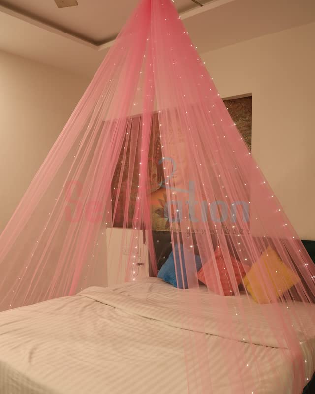 Pink Decoration Net Cabana Tent (With 10M Led Light) - Image 2