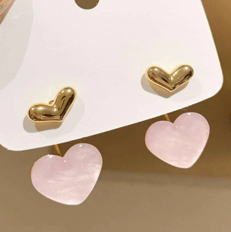 Pink Heart Earring - Image 2